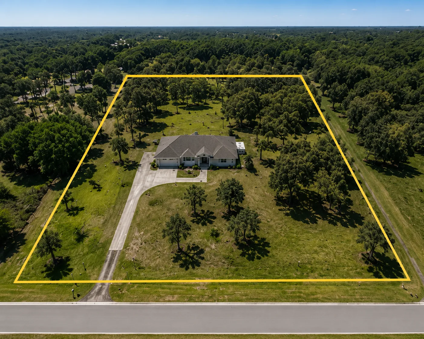Aerial lot line overlay preview